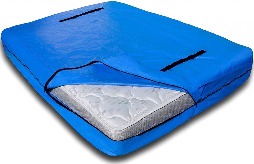 Invest in a mattress bag to keep your mattress dry.